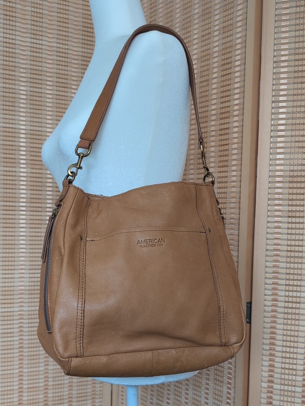 American Leather Co Tan Shoulder Bag